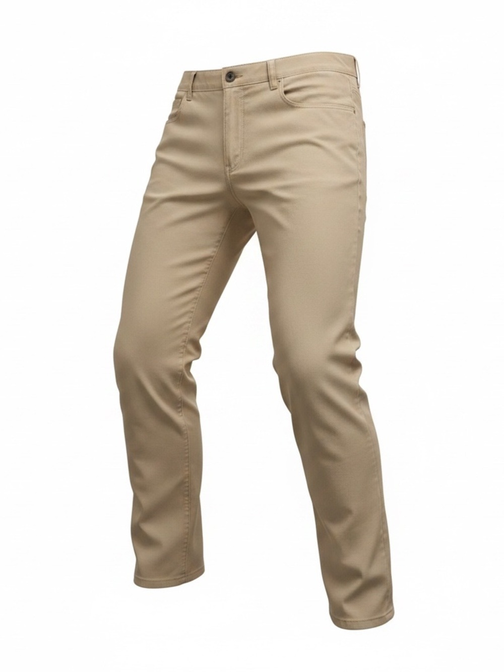 Vince Men’s Khaki Tan Cotton Stretch Straight Leg Pants Size 36